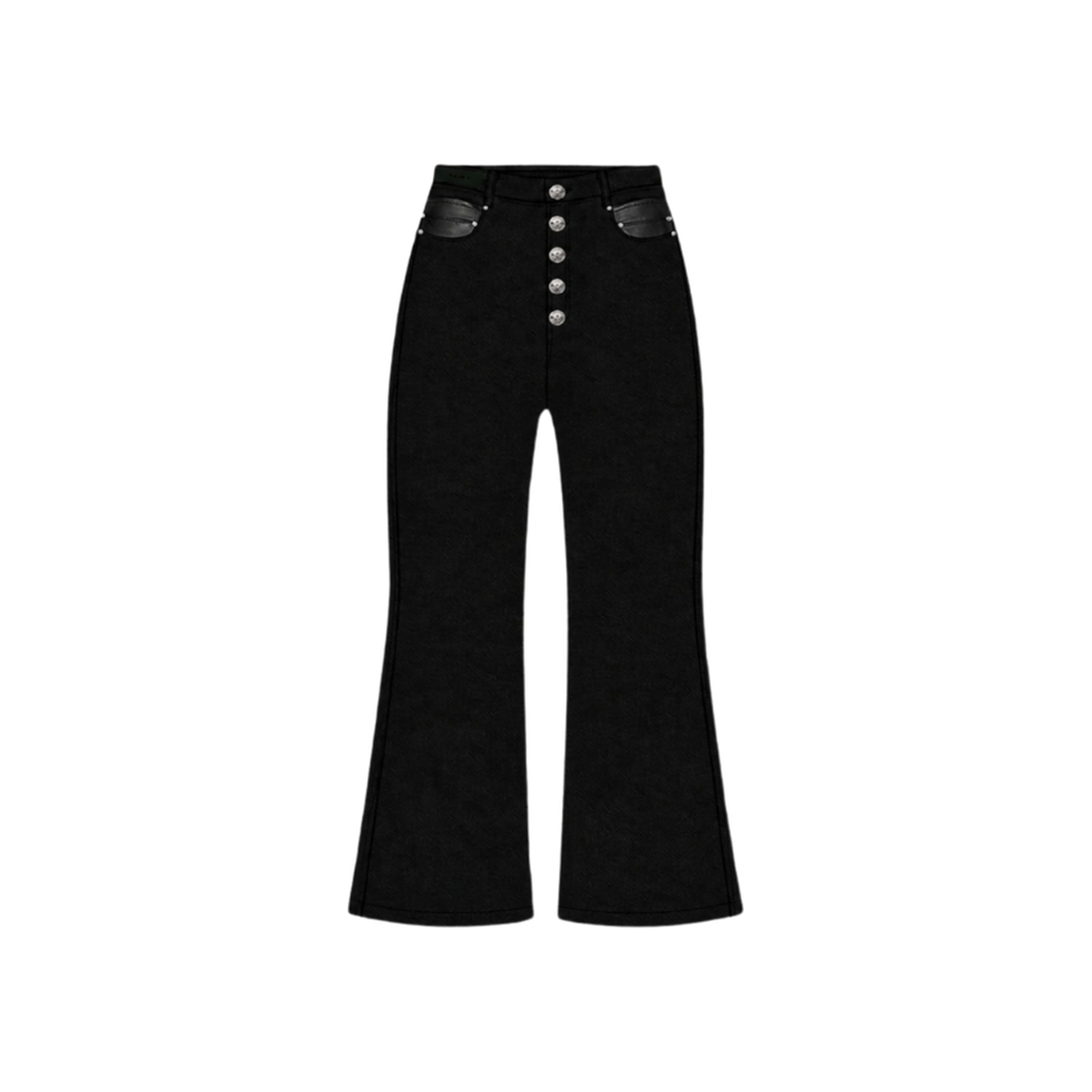 EIDO Denim Jeans in black — front view