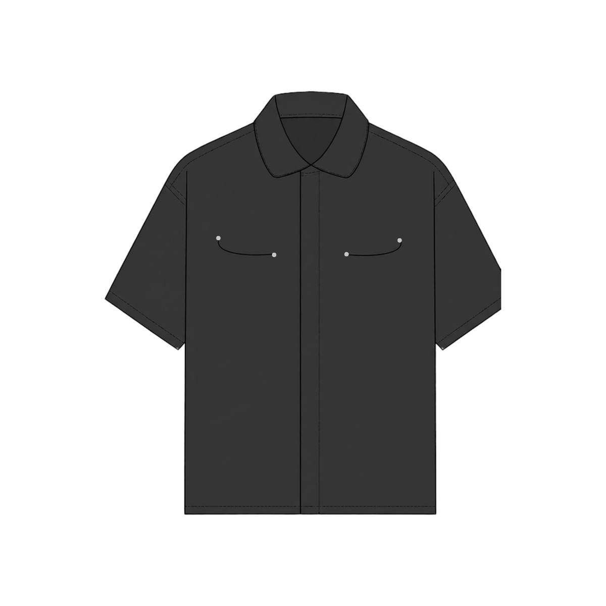 EIDO SS Shirt in black — front view
